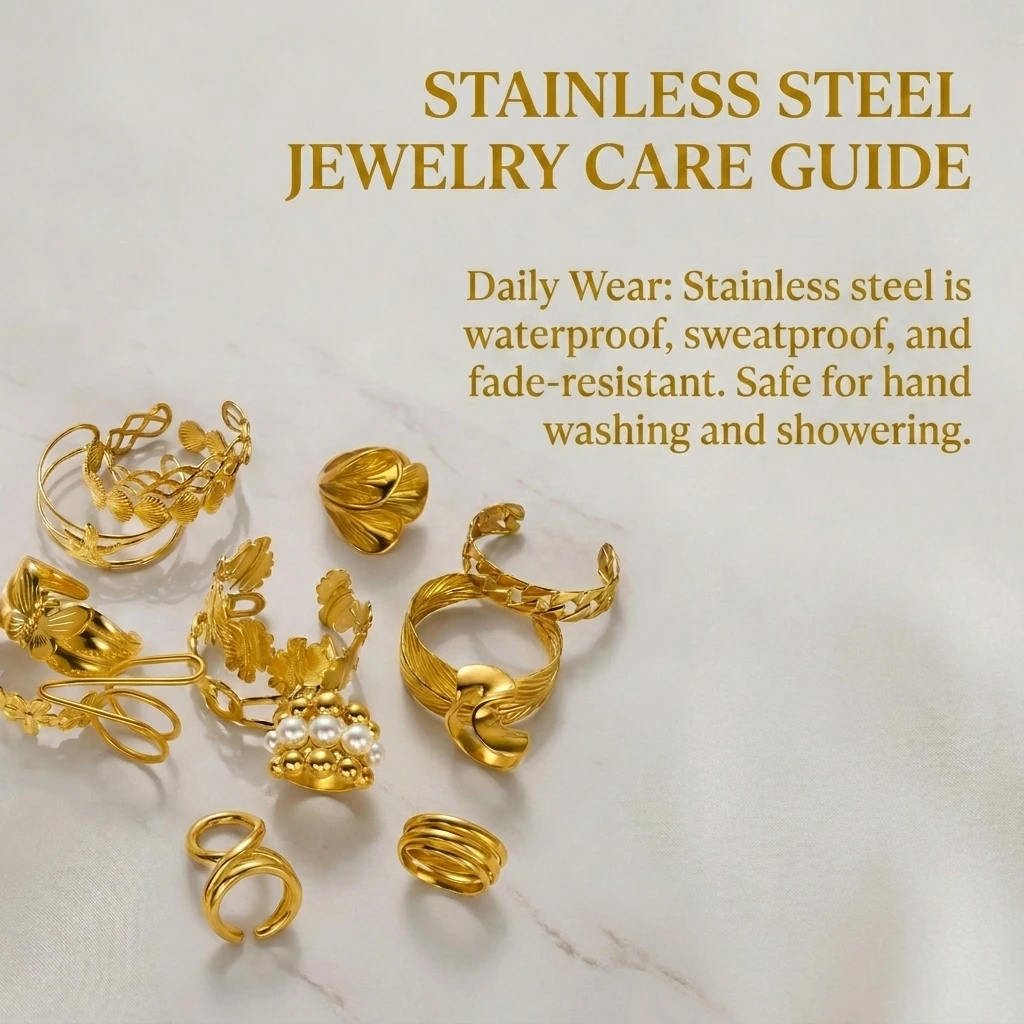 Sculptural Mixed Metal Intertwined Ring for Women Waterproof Stainless Steel Two Tone Abstract Winding Ring Jewelry Gift