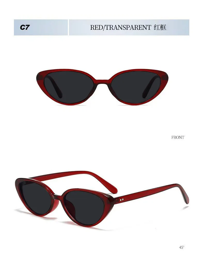 Spicy Girl Style Fashionable Cat Eye Myopia Sunglasses New Retro Street Photography Sun Protection Near Sight Sunglasses Women