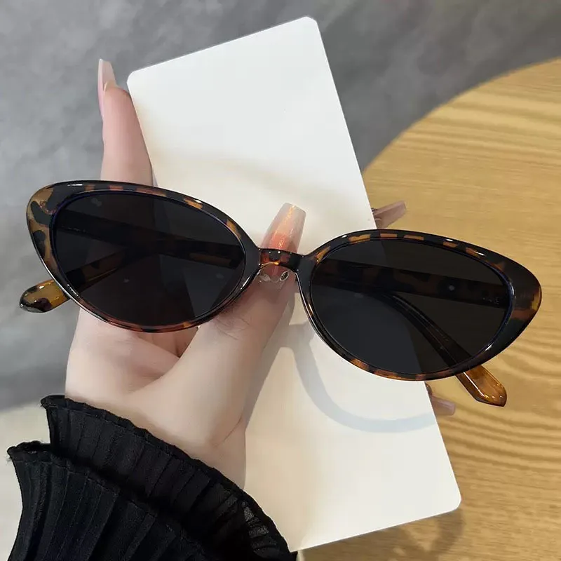 Spicy Girl Style Fashionable Cat Eye Myopia Sunglasses New Retro Street Photography Sun Protection Near Sight Sunglasses Women