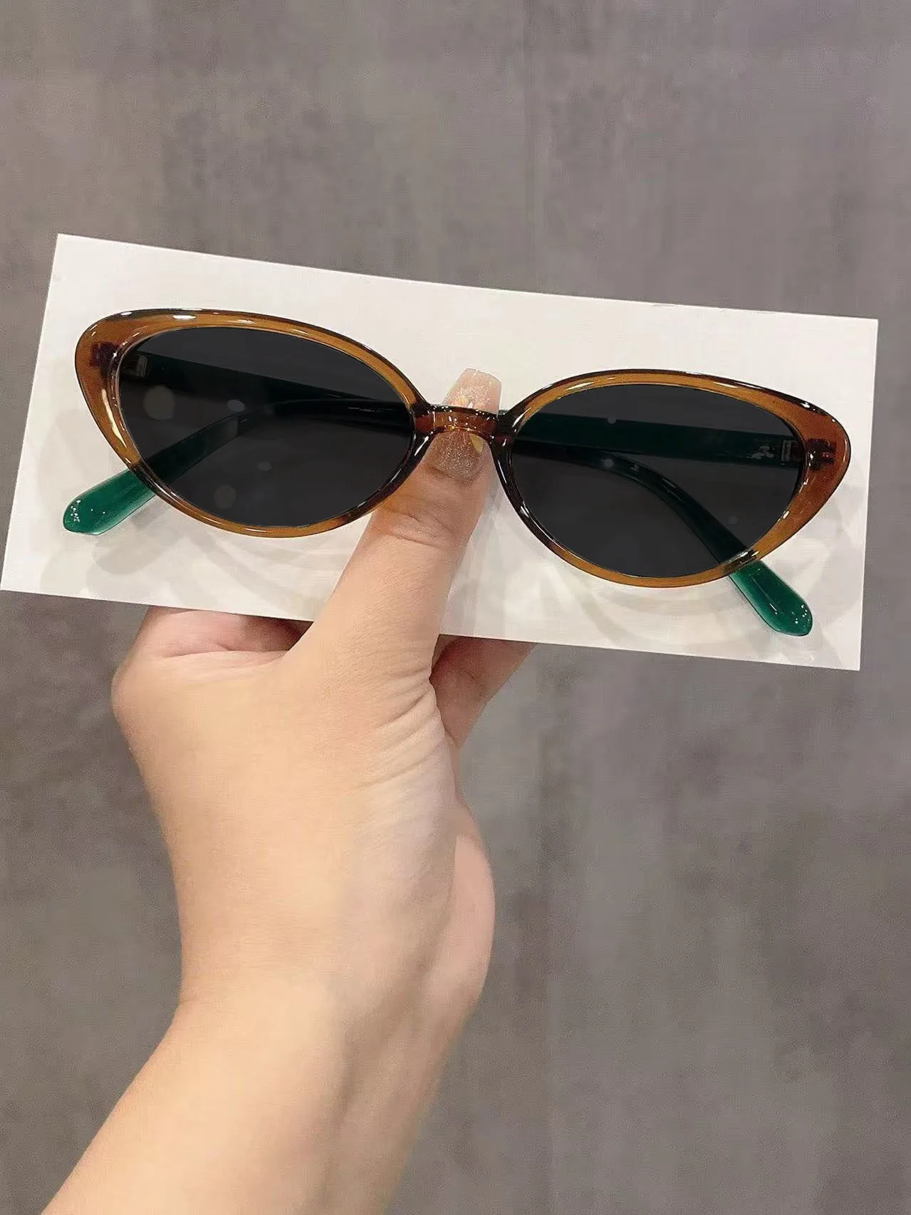 Spicy Girl Style Fashionable Cat Eye Myopia Sunglasses New Retro Street Photography Sun Protection Near Sight Sunglasses Women