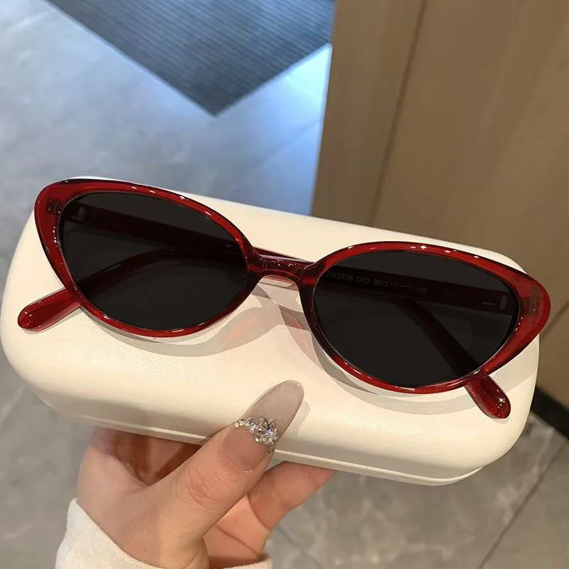 Spicy Girl Style Fashionable Cat Eye Myopia Sunglasses New Retro Street Photography Sun Protection Near Sight Sunglasses Women