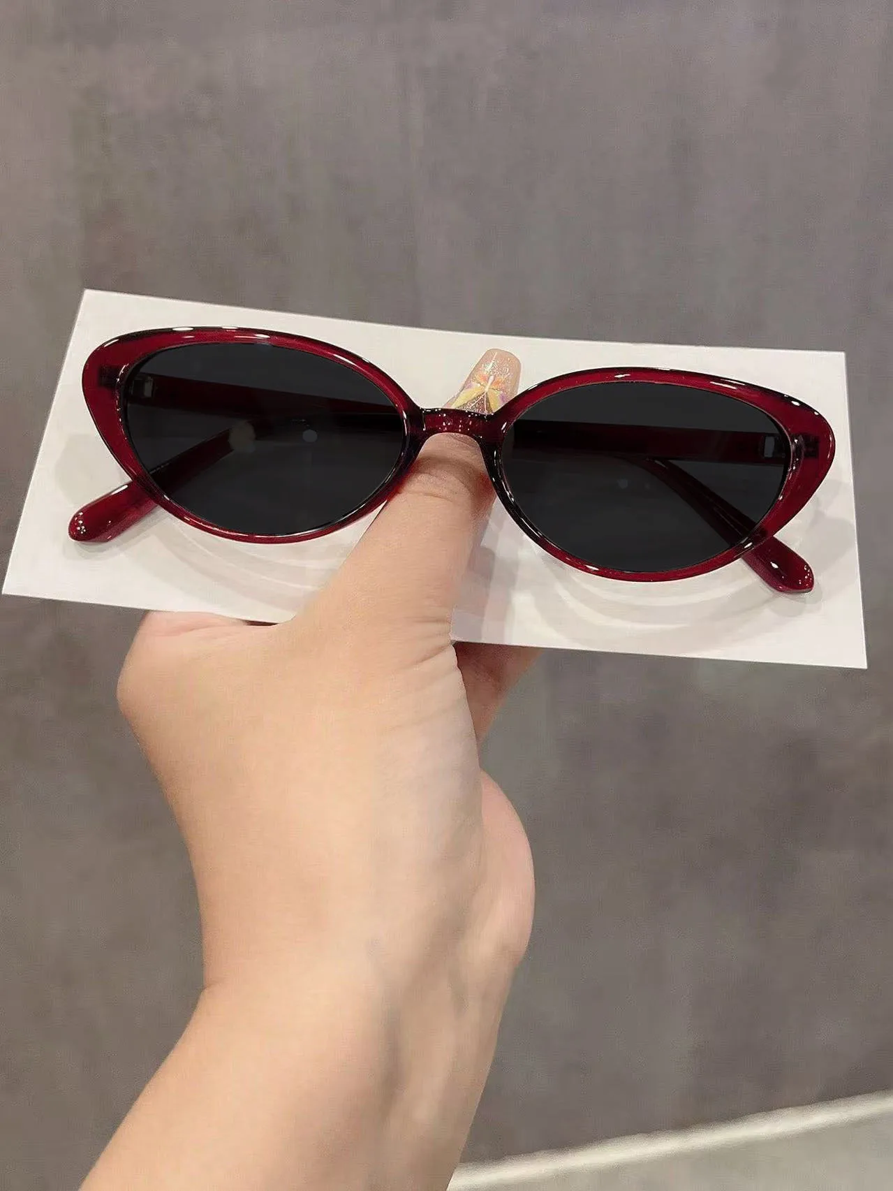 Spicy Girl Style Fashionable Cat Eye Myopia Sunglasses New Retro Street Photography Sun Protection Near Sight Sunglasses Women