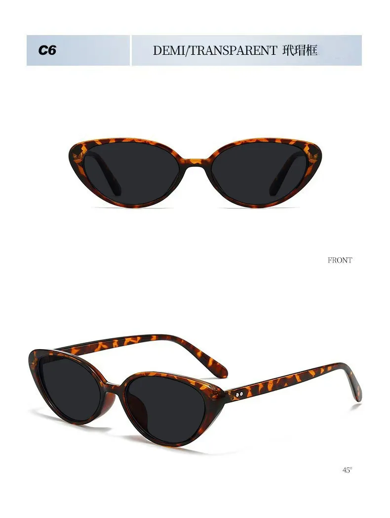 Spicy Girl Style Fashionable Cat Eye Myopia Sunglasses New Retro Street Photography Sun Protection Near Sight Sunglasses Women