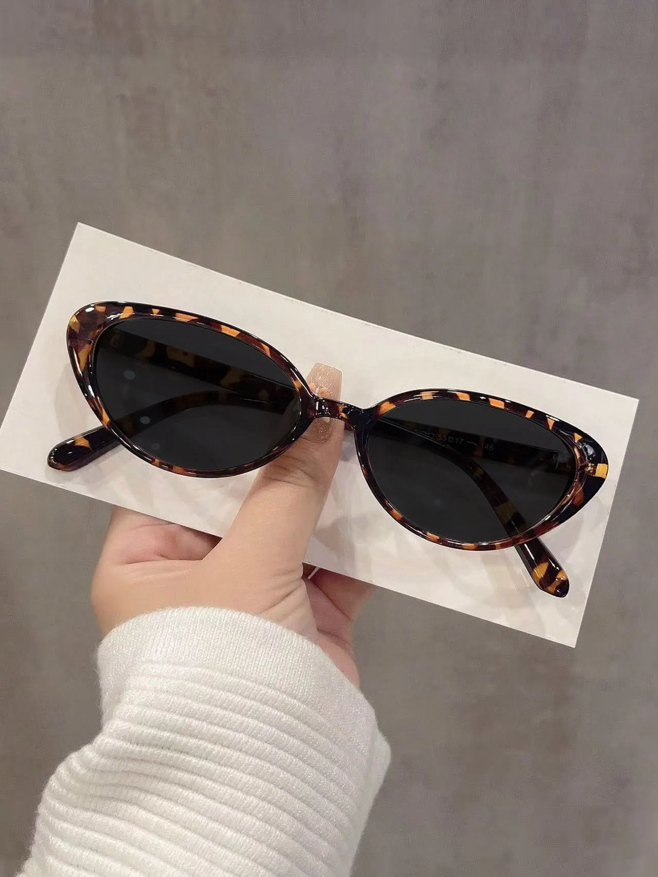 Spicy Girl Style Fashionable Cat Eye Myopia Sunglasses New Retro Street Photography Sun Protection Near Sight Sunglasses Women