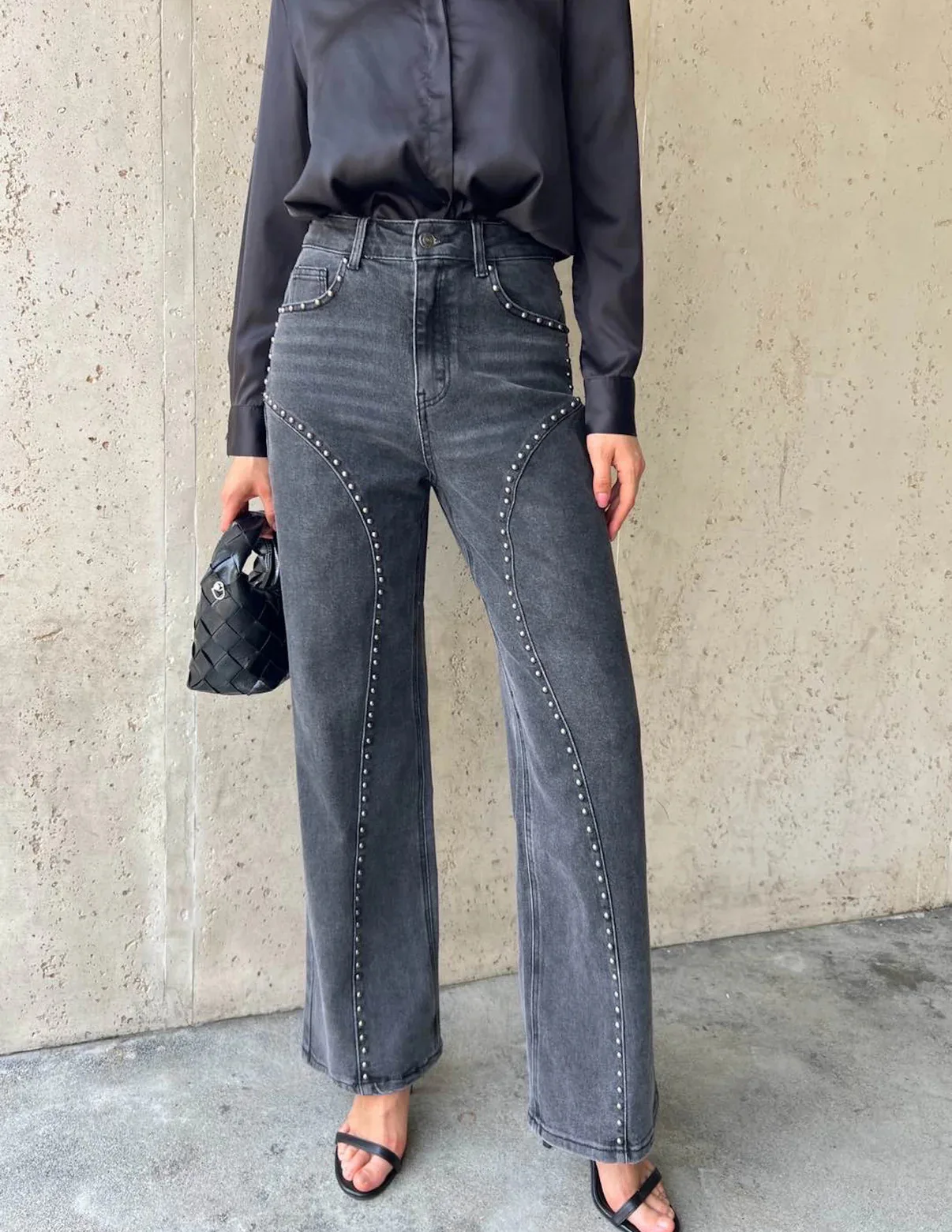 Denim Pant Women Jeans Vintage Long Pants Slim Fit High Waist Straight Trousers Y2k Streetwear Elegant Splice Work Casual 2026