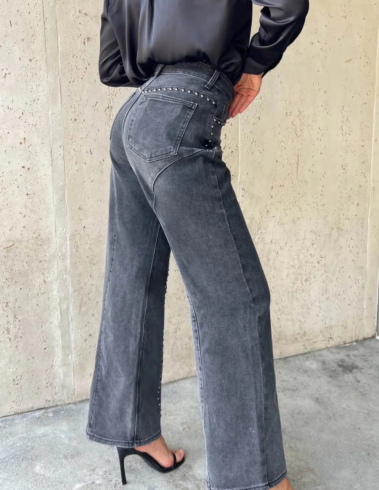 Denim Pant Women Jeans Vintage Long Pants Slim Fit High Waist Straight Trousers Y2k Streetwear Elegant Splice Work Casual 2026