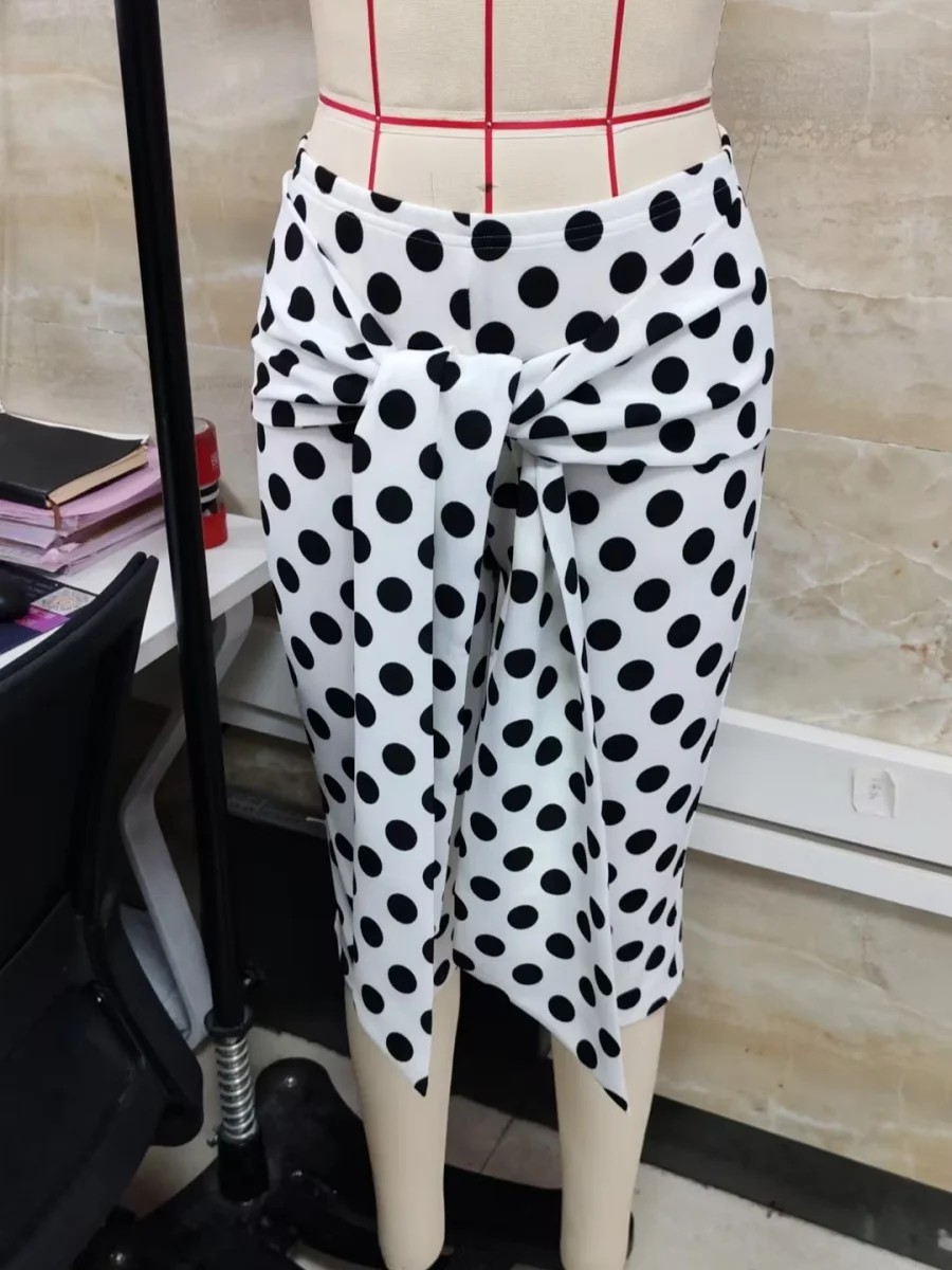 Women Y2k Polka Dot Printed Capris Cute Low Rise Stretchy Cropped Pants Side Bow Tie Skinny Capri Leggings Going Outs