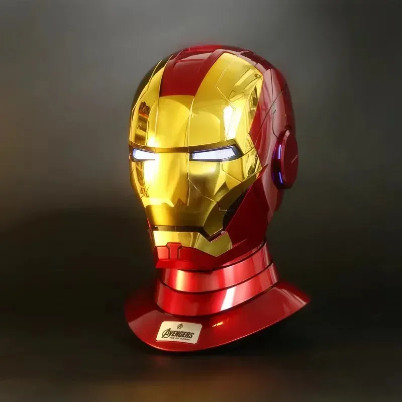 New In Stock Marvel Avengers 1/1 Iron Man Mk5 Helmet Wearable Automatic Voice-Activated Electric Open And Close Series Toy Gift