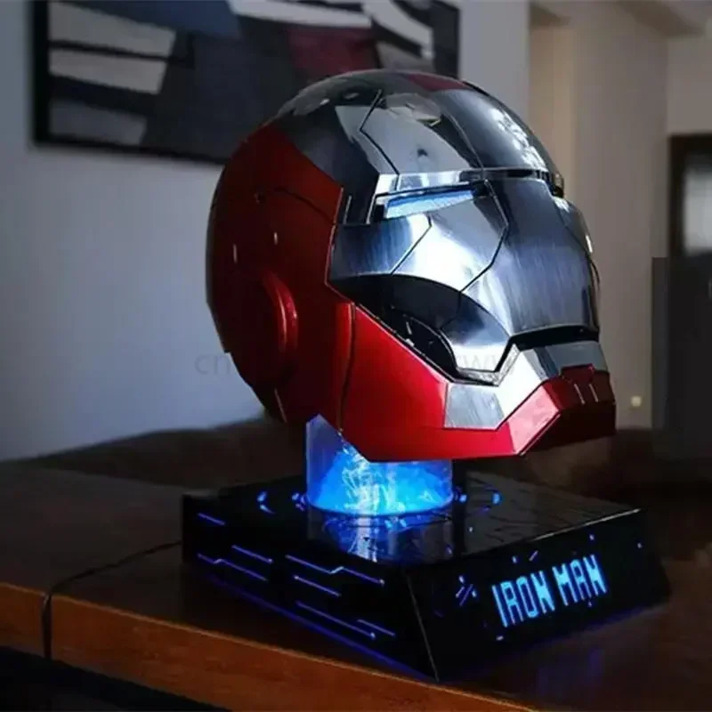New In Stock Marvel Avengers 1/1 Iron Man Mk5 Helmet Wearable Automatic Voice-Activated Electric Open And Close Series Toy Gift