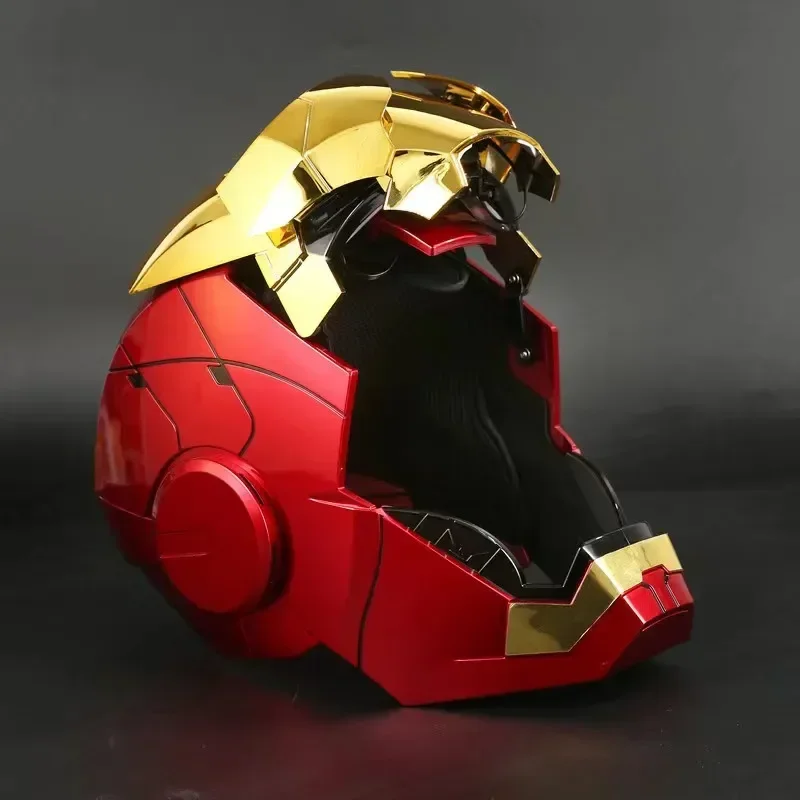 New In Stock Marvel Avengers 1/1 Iron Man Mk5 Helmet Wearable Automatic Voice-Activated Electric Open And Close Series Toy Gift