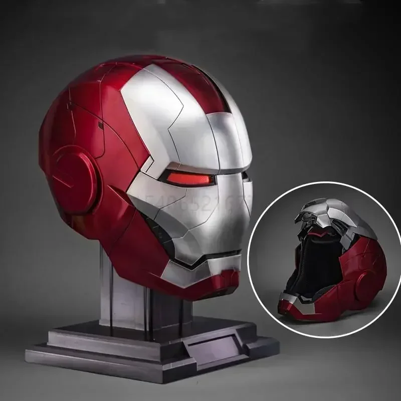 New In Stock Marvel Avengers 1/1 Iron Man Mk5 Helmet Wearable Automatic Voice-Activated Electric Open And Close Series Toy Gift