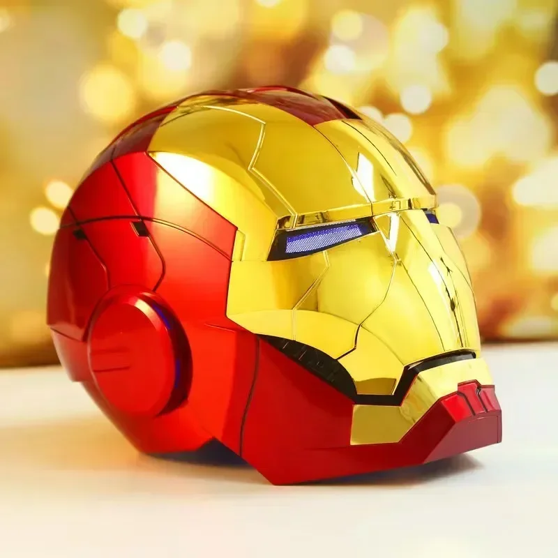 New In Stock Marvel Avengers 1/1 Iron Man Mk5 Helmet Wearable Automatic Voice-Activated Electric Open And Close Series Toy Gift