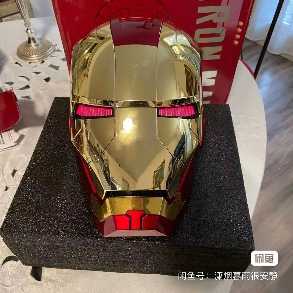New In Stock Marvel Avengers 1/1 Iron Man Mk5 Helmet Wearable Automatic Voice-Activated Electric Open And Close Series Toy Gift