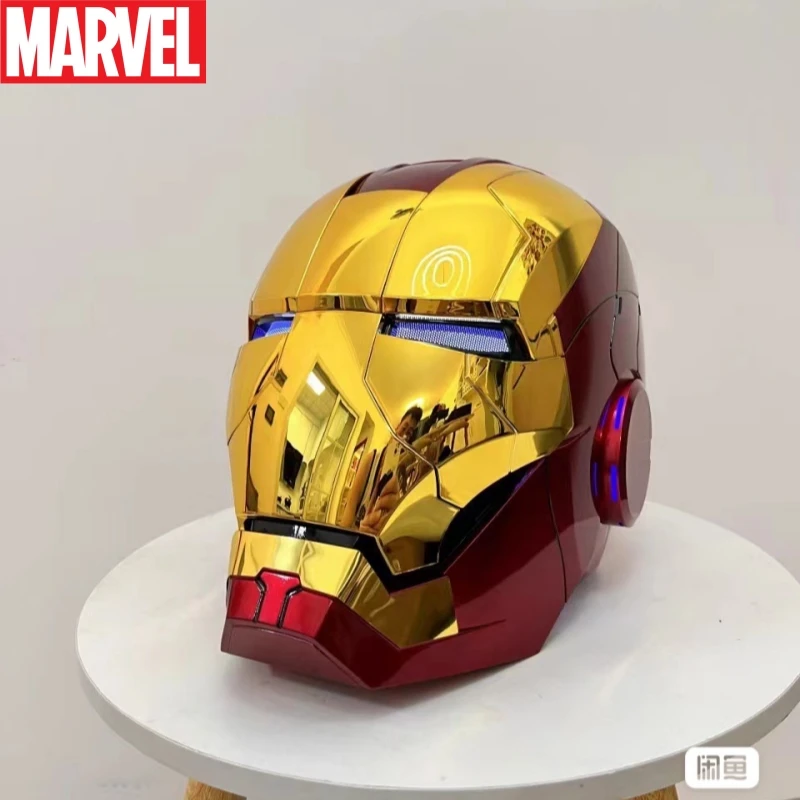 New In Stock Marvel Avengers 1/1 Iron Man Mk5 Helmet Wearable Automatic Voice-Activated Electric Open And Close Series Toy Gift