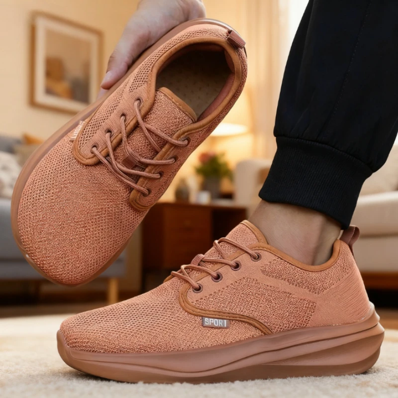 New Men's Casual Wide Barefoot Shoe Unisex Trail Running Non-Slip Minimalist Walking Shoes Fashionable Breathable Men's Sneakers