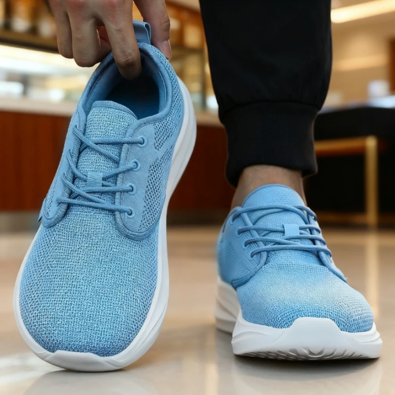 New Men's Casual Wide Barefoot Shoe Unisex Trail Running Non-Slip Minimalist Walking Shoes Fashionable Breathable Men's Sneakers