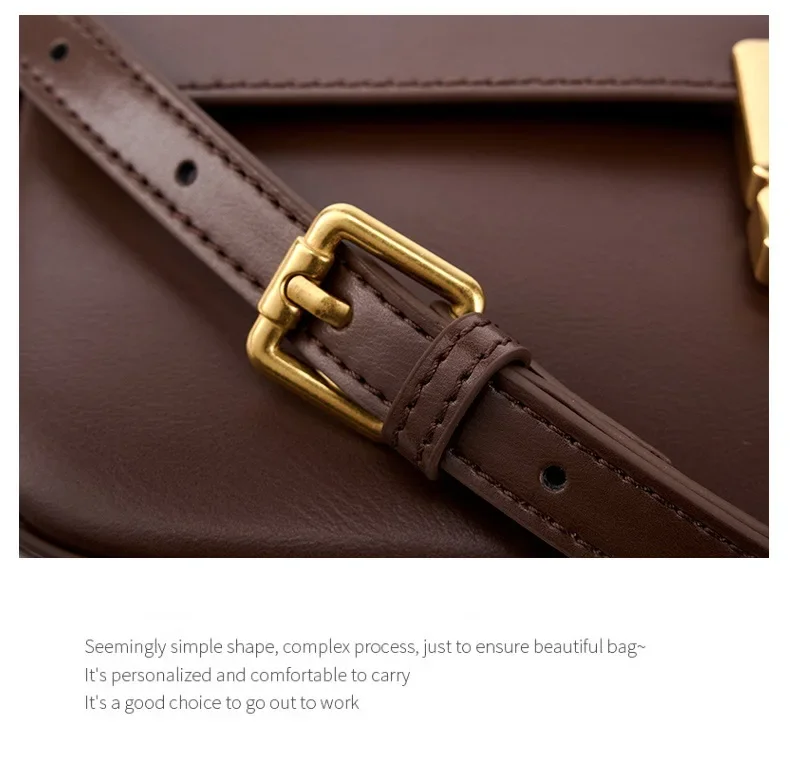 100% Genuine Leather Women Crossbody Bag Fashion Small Square Bag High Quality Cowhide Women's Commuter Shoulder Bag