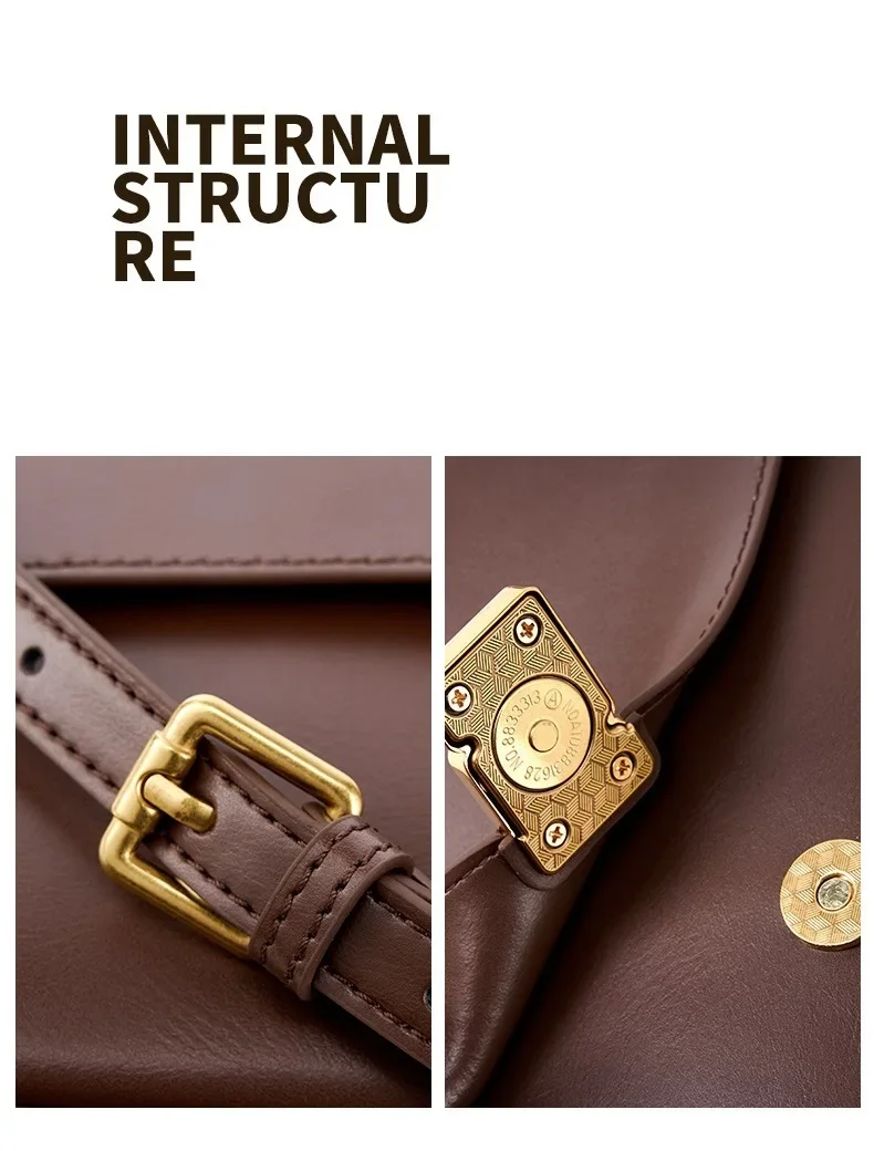 100% Genuine Leather Women Crossbody Bag Fashion Small Square Bag High Quality Cowhide Women's Commuter Shoulder Bag