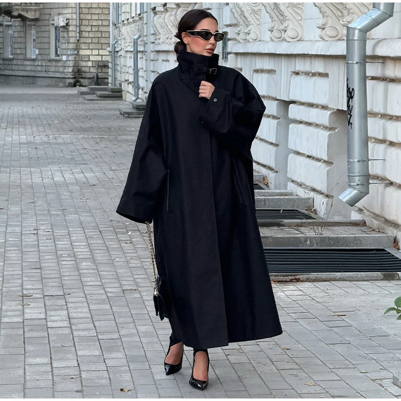 Solid Laepl Lace Up Trench Coat Women Fashion Full Sleeve Waist Cinching Short Windbreak 2026 New Autumn Office Commute Outwear