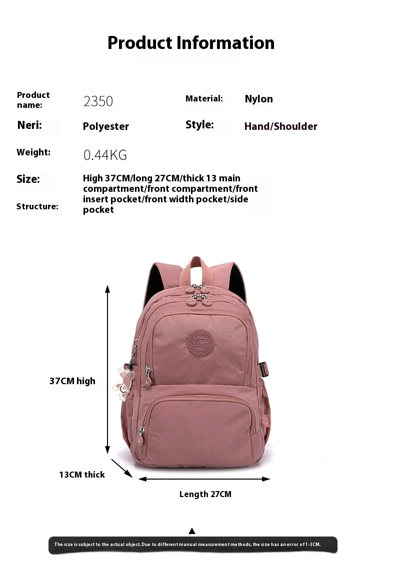 TEGAOTE Men's Backpack Travel Bag Nylon Waterproof Mochila Feminina Bagpack Bolsas School Bags for Teenager Boys Children's