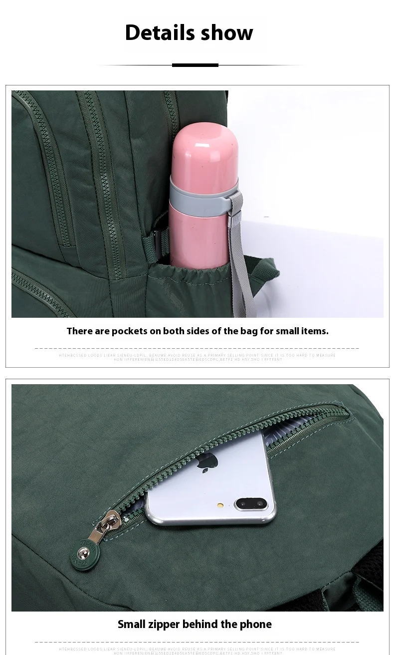 TEGAOTE Men's Backpack Travel Bag Nylon Waterproof Mochila Feminina Bagpack Bolsas School Bags for Teenager Boys Children's