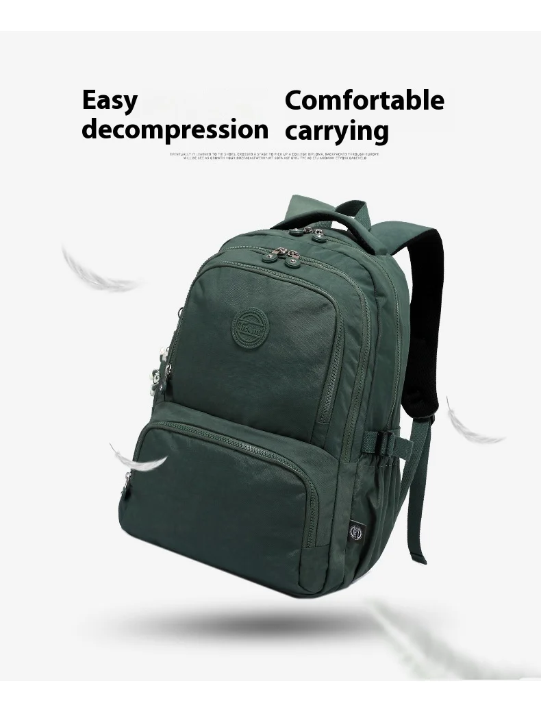 TEGAOTE Men's Backpack Travel Bag Nylon Waterproof Mochila Feminina Bagpack Bolsas School Bags for Teenager Boys Children's