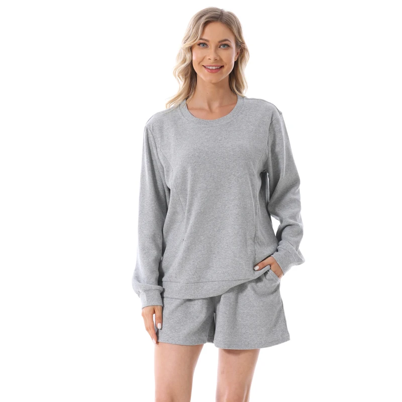 Plus Size Pregnant Women Sweatshirt Long Sleeve Spring Autumn Breastfeeding Clothes Blouse Maternity Clothes Pullover Hoodies
