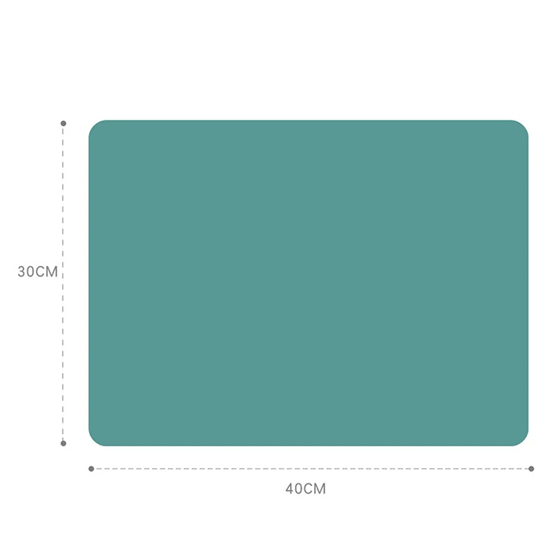 15.75"x11.81" Extra Large Waterproof Placemat Food Grade Silicone Heat Insulation Non-slip Washable Table Mat For Kitchen Dinner