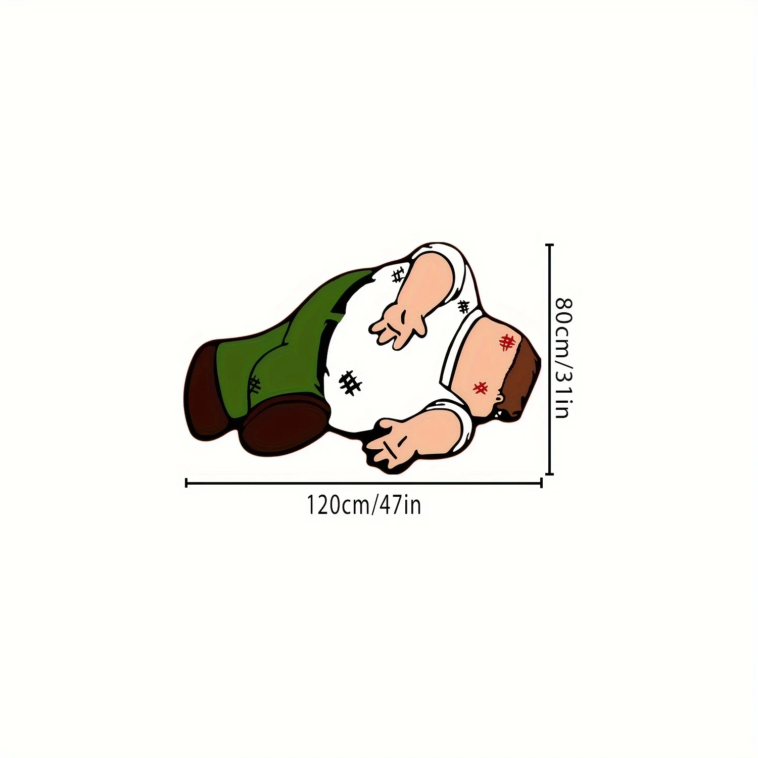 VIKAMA Parody Home Pete Carpet Cartoon Character Living Room Bedroom Carpet Home Living Room Theme Decoration