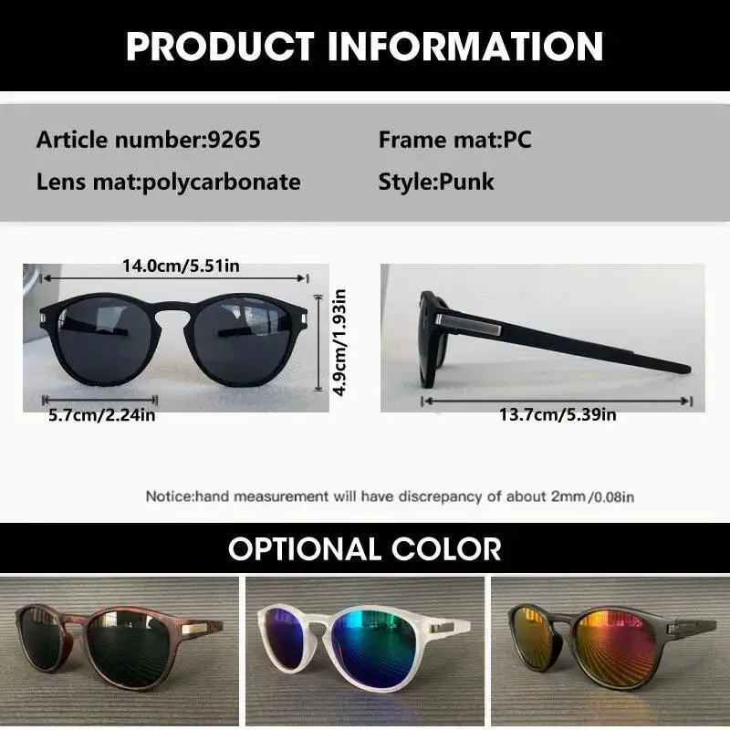 Vintage Pilot Small Frame Round Sunglasses Women Men Luxury Brand Mirror Colors Sun Glasses Trend Outdoors Shades Eyewear UV400