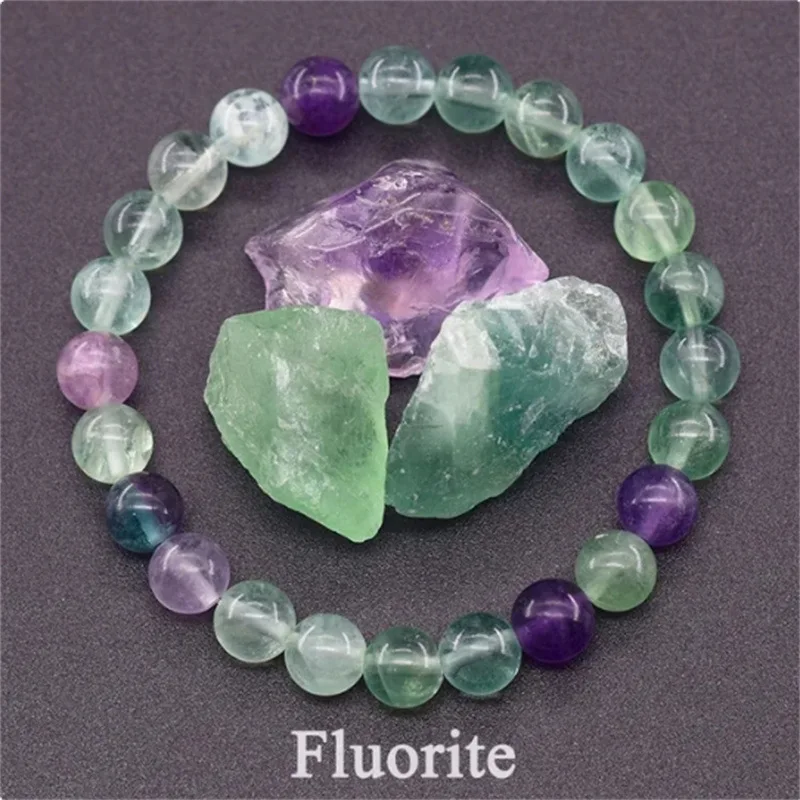 JD Amethyst Bracelet Made of Real Natural Stone Beads Body-Purifying Geniune Amethyst Natural Crystal Bracelet for Women Pulsera
