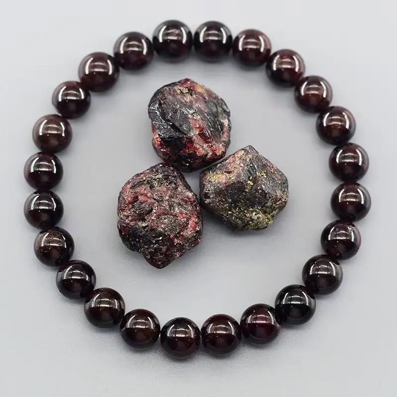 JD Amethyst Bracelet Made of Real Natural Stone Beads Body-Purifying Geniune Amethyst Natural Crystal Bracelet for Women Pulsera