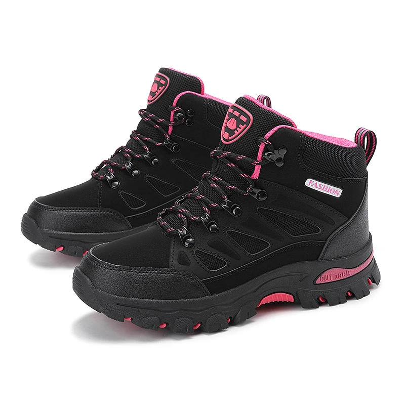 Women's Outdoor Hiking Shoes Waterproof Trekking Camping Trail Boots Non-slip Durable Mountain Climbing Shoes Women Ankle Boots