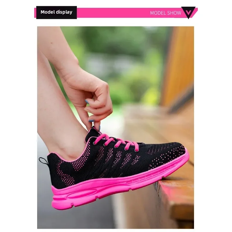 New Pink Work Shoes Women Work Sneakers Steel Toe Shoes Anti-smash Anti-puncture Safety Shoes Man Women Protective Shoes