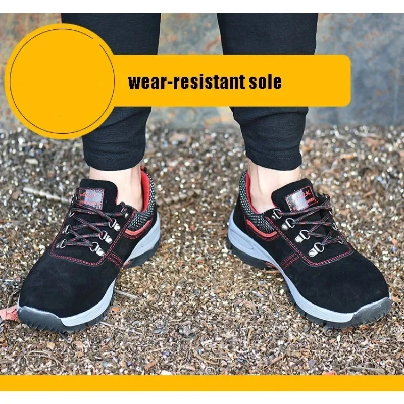 Women's Steel Toe Safety Boots Ankle Survival Anti-smashing Mid-plate Blue Safety Shoes for Protection