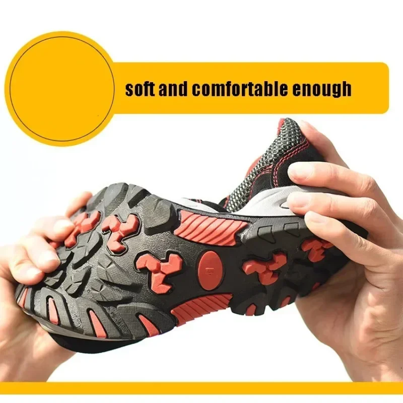 Women's Steel Toe Safety Boots Ankle Survival Anti-smashing Mid-plate Blue Safety Shoes for Protection