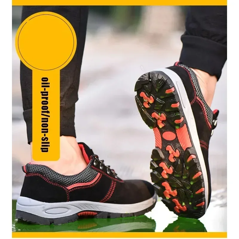 Women's Steel Toe Safety Boots Ankle Survival Anti-smashing Mid-plate Blue Safety Shoes for Protection