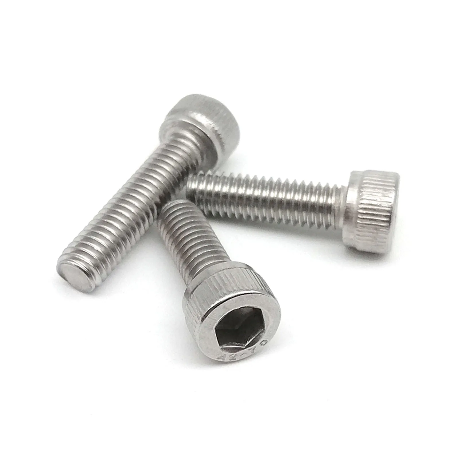 HZYUEGOU M1.4 M1.6 M2 M3 M3.5 M4 M5 M6 M8 304 A2 Stainless Steel DIN912 Hexagon Hex Socket Cap Allen Head Bolt Screw Long 2-80mm