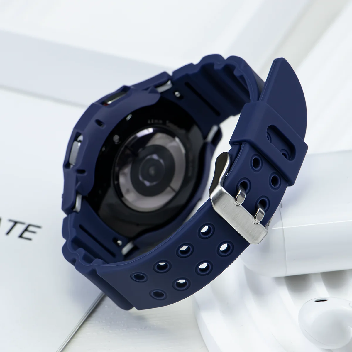 Case+Strap for Samsung Galaxy Watch 6 Classic 43mm 47mm Silicone Band Protective Case Cover for Watch 6 Classic Modification kit