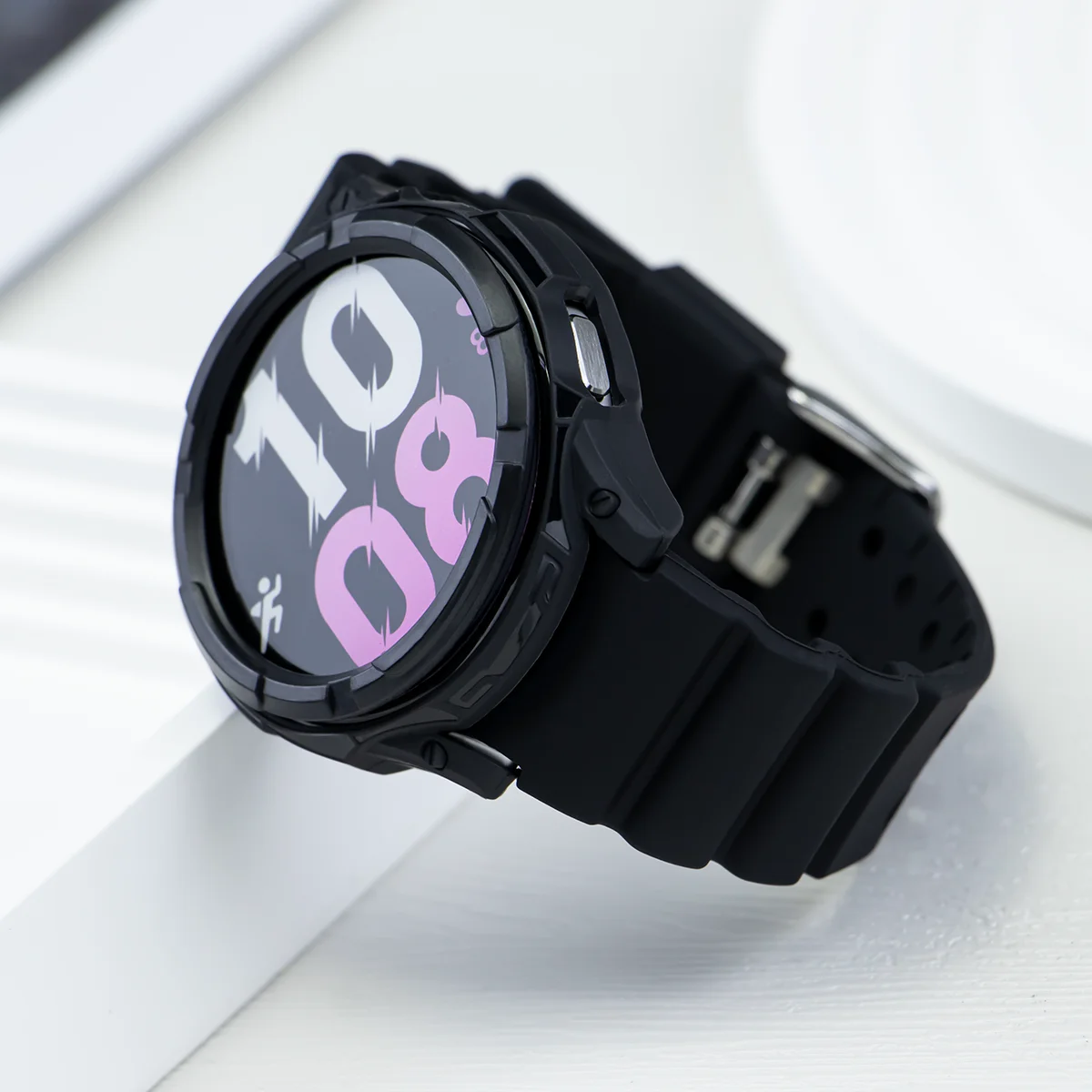 Case+Strap for Samsung Galaxy Watch 6 Classic 43mm 47mm Silicone Band Protective Case Cover for Watch 6 Classic Modification kit