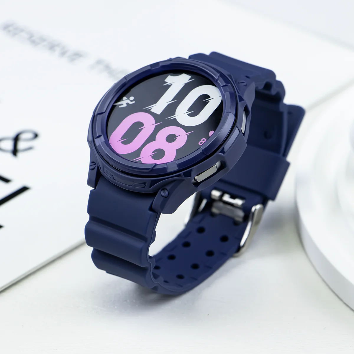 Case+Strap for Samsung Galaxy Watch 6 Classic 43mm 47mm Silicone Band Protective Case Cover for Watch 6 Classic Modification kit