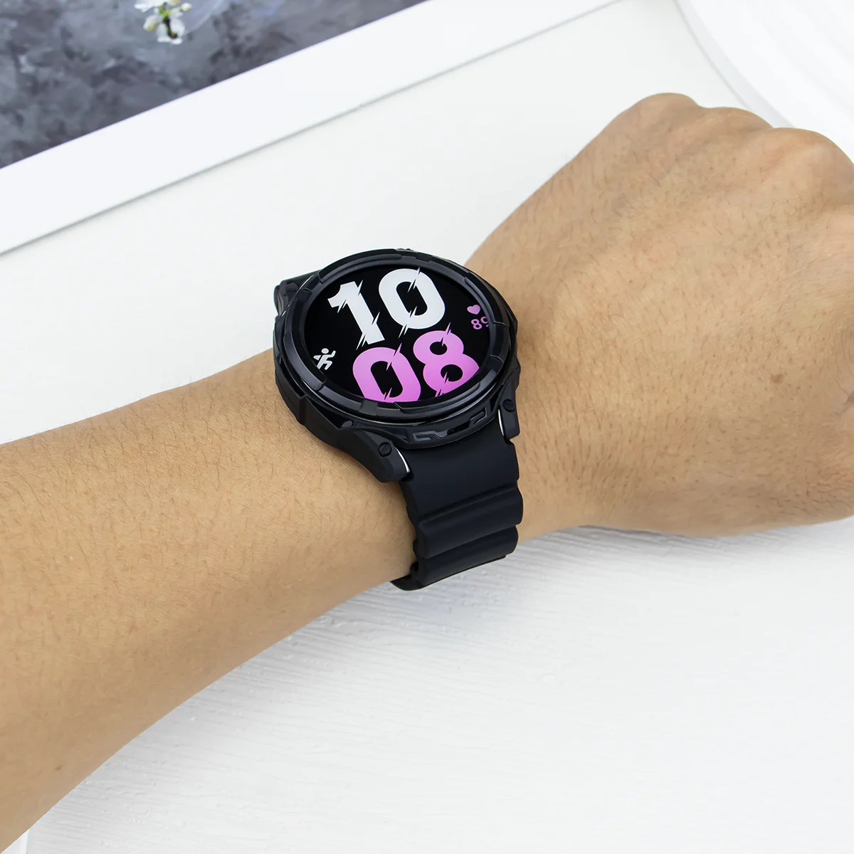 Case+Strap for Samsung Galaxy Watch 6 Classic 43mm 47mm Silicone Band Protective Case Cover for Watch 6 Classic Modification kit