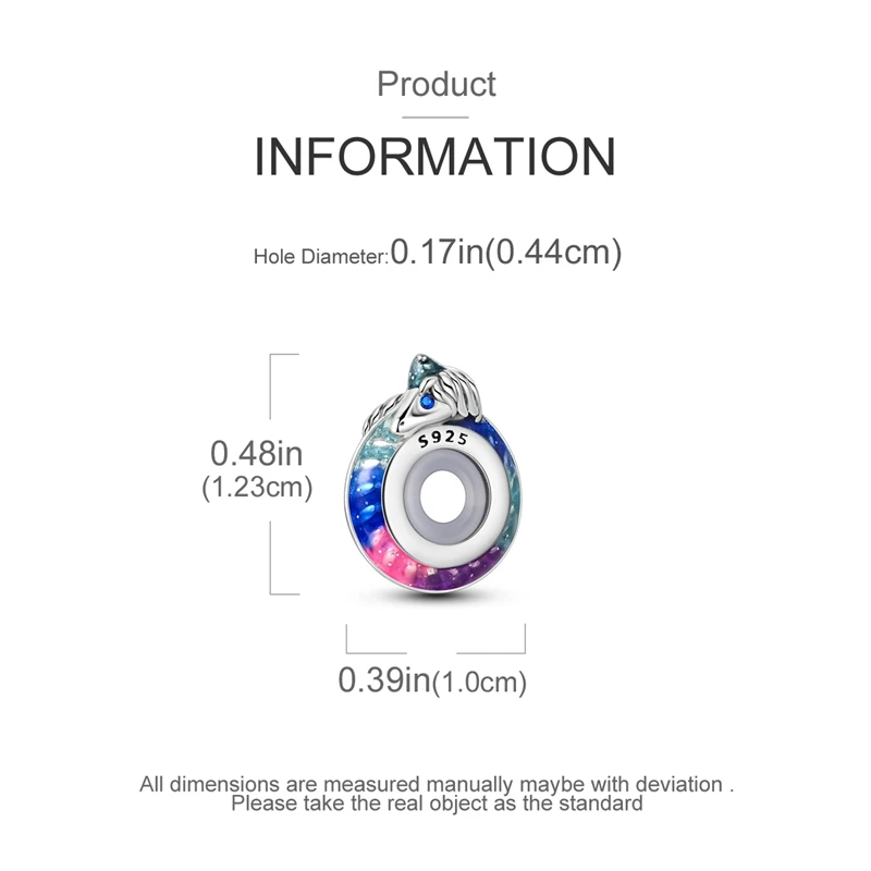 100% 925 Sterling Silver Rainbow Zircon Colorful Butterfly Dragon Shaped Silicone Stopper Charms Beads Fit DIY Bracelets Jewelry