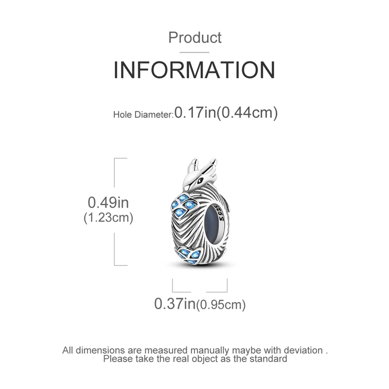 100% 925 Sterling Silver Rainbow Zircon Colorful Butterfly Dragon Shaped Silicone Stopper Charms Beads Fit DIY Bracelets Jewelry
