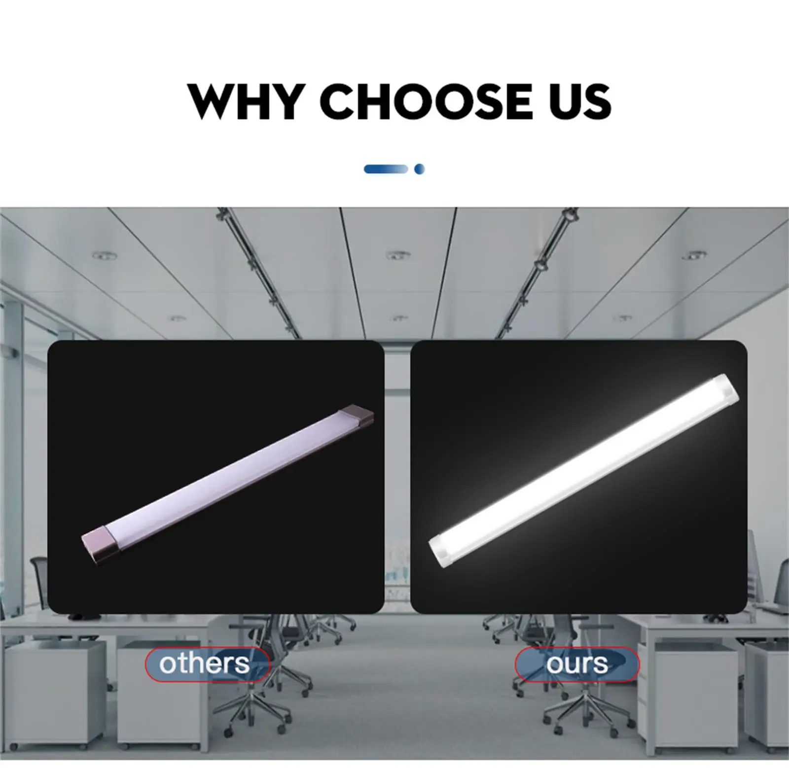 1.2M LED Tube Bar Fixture Super Bright 100W Utility LED Light Shop Store Light Ceiling Under Cabinet Light Garage