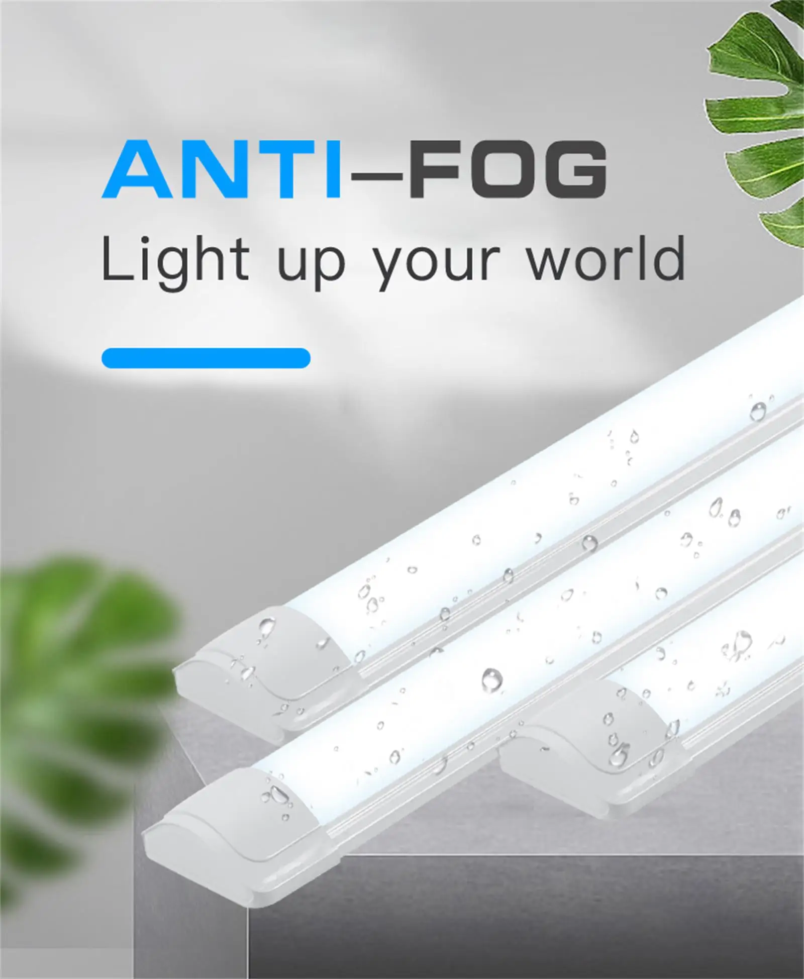 1.2M LED Tube Bar Fixture Super Bright 100W Utility LED Light Shop Store Light Ceiling Under Cabinet Light Garage