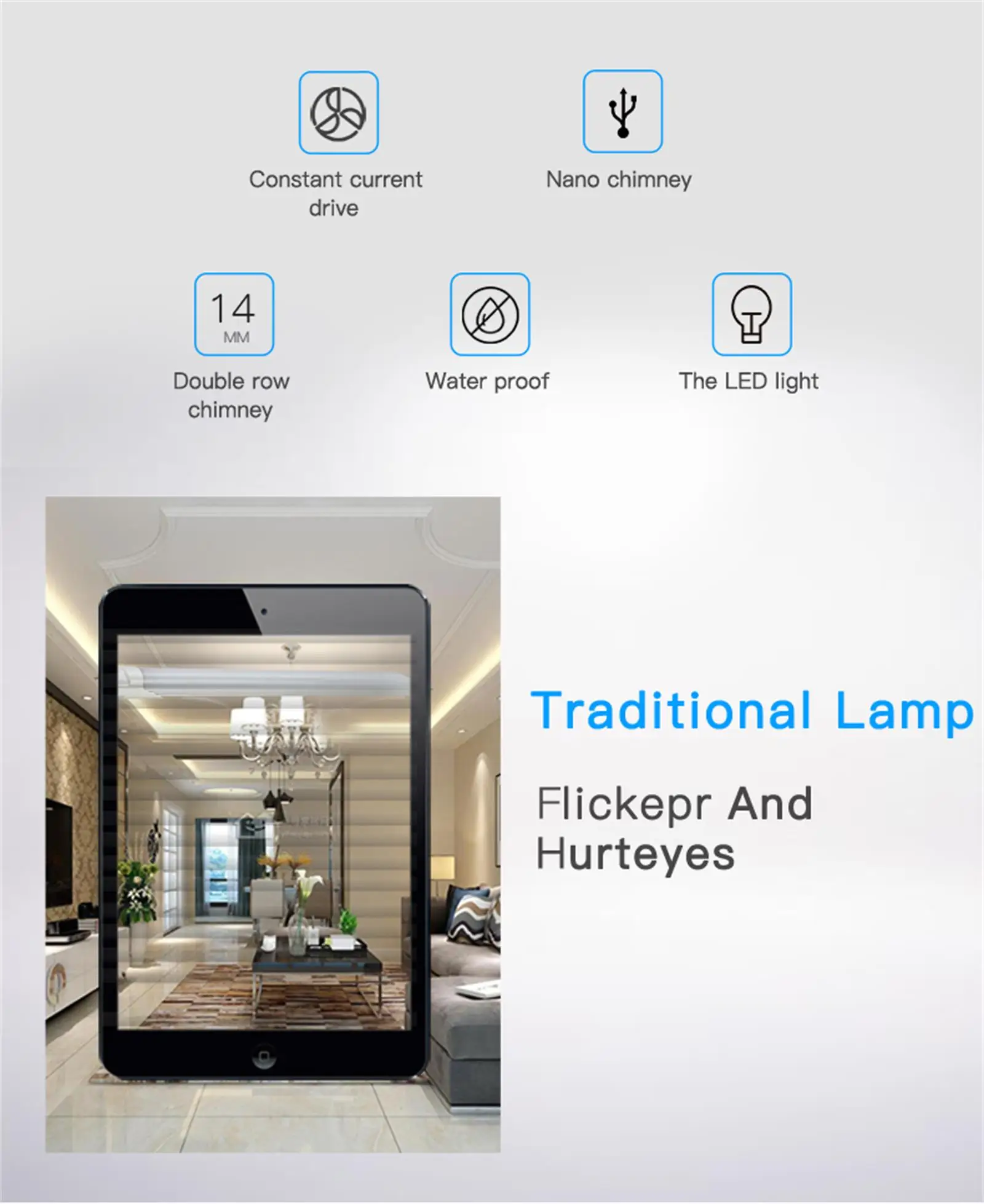 1.2M LED Tube Bar Fixture Super Bright 100W Utility LED Light Shop Store Light Ceiling Under Cabinet Light Garage