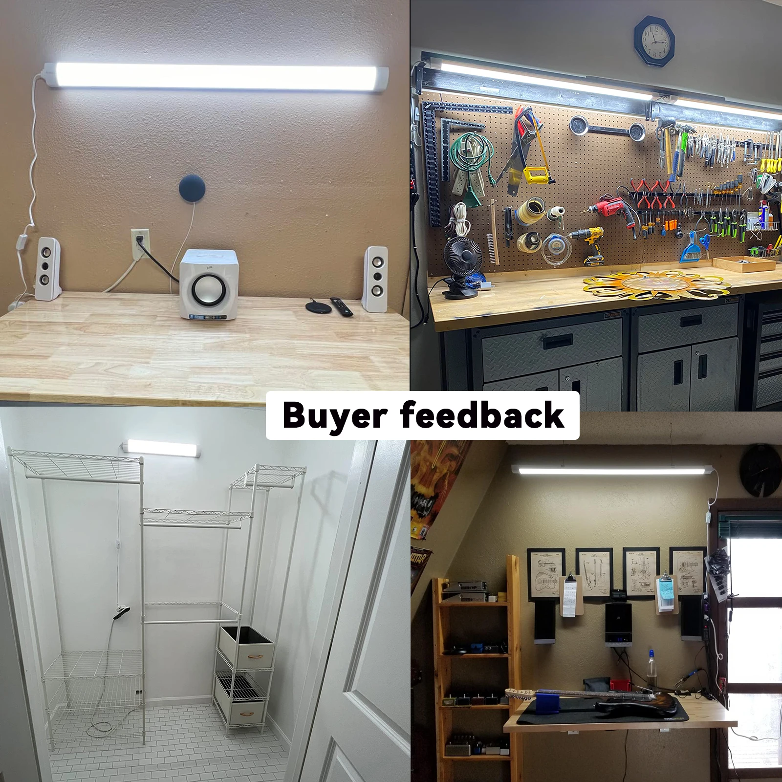 1.2M LED Tube Bar Fixture Super Bright 100W Utility LED Light Shop Store Light Ceiling Under Cabinet Light Garage