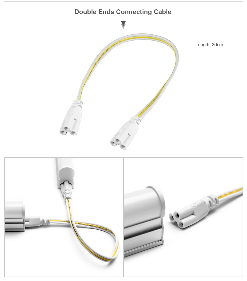 220V 110V LED Tube Lamp T5 6W 10W / T8 8W 12W Led Bulb PVC Plastic Fluorescent Integrated Lighting For Home Kitchen Wardrobe