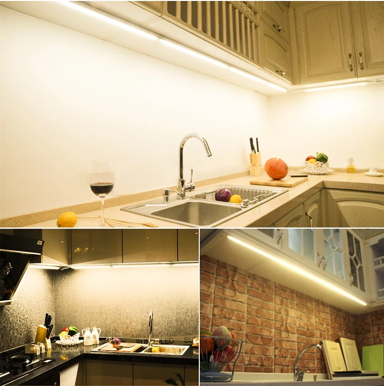 220V 110V LED Tube Lamp T5 6W 10W / T8 8W 12W Led Bulb PVC Plastic Fluorescent Integrated Lighting For Home Kitchen Wardrobe